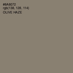 #8A8072 - Olive Haze Color Image